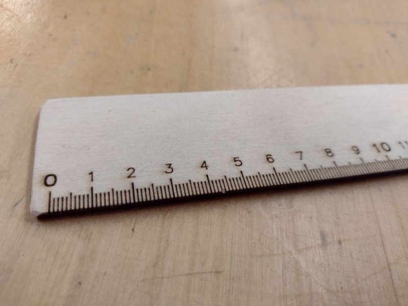 طرح خط‌کش ساده ۵۰ سانتی‌متری مناسب برای استفاده در دستگاه های cnc چوب و cnc لیزر - laser cut plain simple 50cm ruler