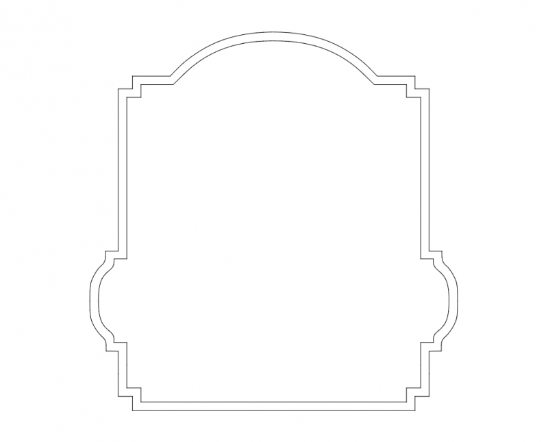 طرح ۲۱۹ مناسب برای استفاده در دستگاه های cnc چوب و cnc لیزر - design 219 dxf file