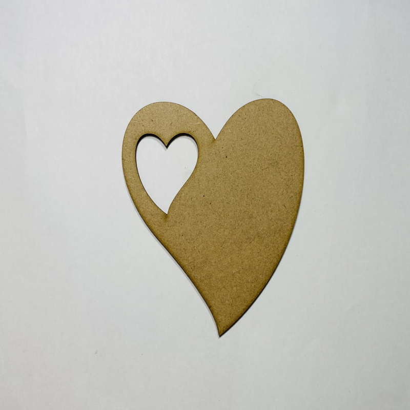 طرح قلب چوبی طرح قلب ناتمام مناسب برای استفاده در دستگاه های cnc چوب و cnc لیزر - laser cut wood heart cutout heart shape unfinished cdr file