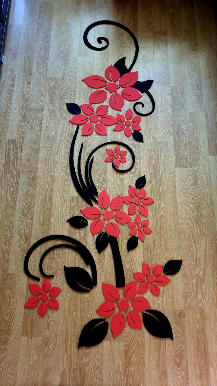 طرح گل برای تزیین مناسب برای استفاده در دستگاه های cnc چوب و cnc لیزر - laser cut flowers for decoration cdr file