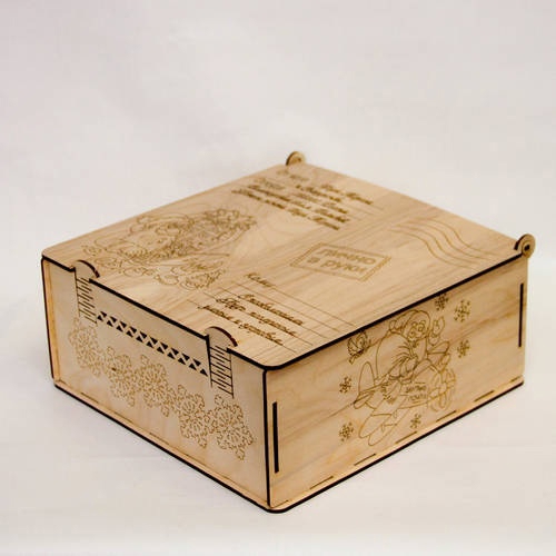 طرح جعبه هدیه بابانوئل کریسمس مناسب برای استفاده در دستگاه های cnc چوب و cnc لیزر - laser cut christmas santa claus gift box cdr file