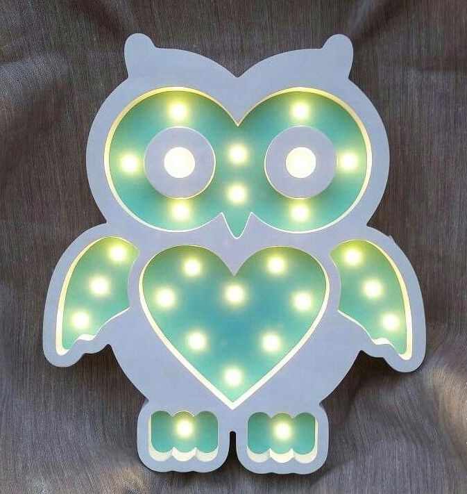 طرح چراغ خواب کودک طرح جغد مناسب برای استفاده در دستگاه های cnc چوب و cnc لیزر - laser cut owl lamp unique kids night light cdr file