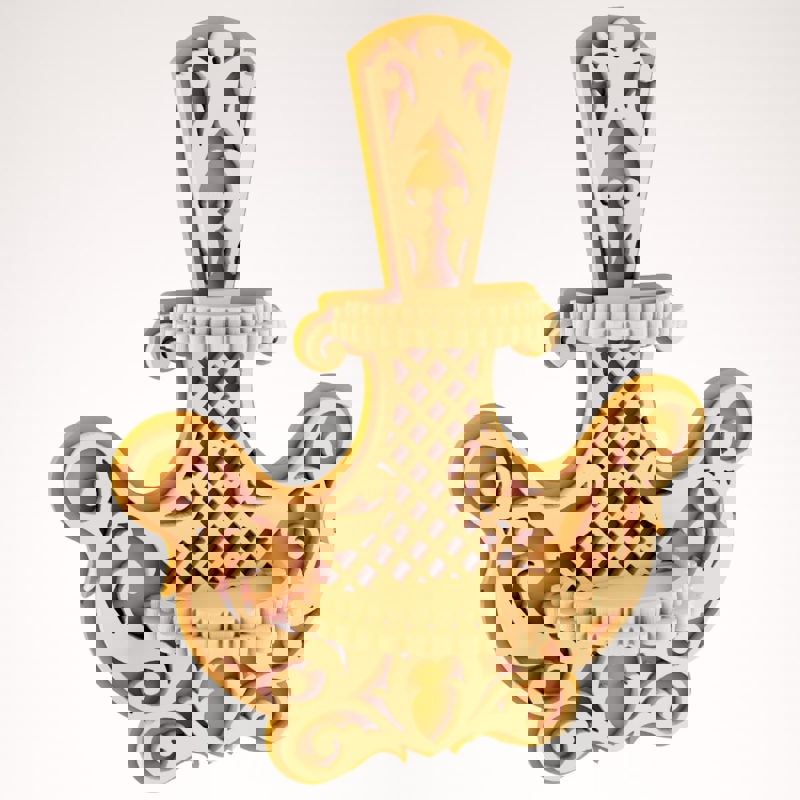 طرح قفسه دیواری قدیمی مناسب برای استفاده در دستگاه های cnc چوب و cnc لیزر - laser cut vintage wall shelf decor dxf file