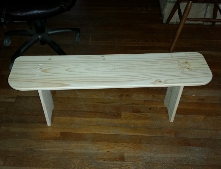 طرح روتر cnc نیمکت چوبی کوچک مناسب برای استفاده در دستگاه های cnc چوب و cnc لیزر - small wooden bench cnc router template dxf file