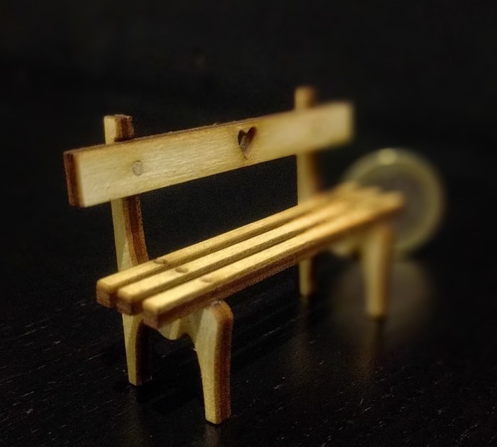طرح نیمکت کوچک ۳ میلی‌متری مناسب برای استفاده در دستگاه های cnc چوب و cnc لیزر - laser cut tiny bench 3mm svg file