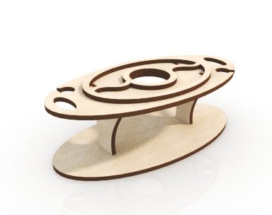 طرح جا لیوانی طرح بطری نوشابه مناسب برای استفاده در دستگاه های cnc چوب و cnc لیزر - laser cut wine holder table holds wine bottle and 2 wine glasses cdr file