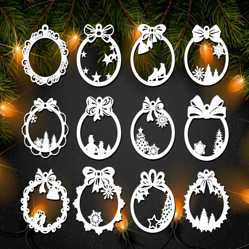 طرح تزئینات توپ کریسمس مناسب برای استفاده در دستگاه های cnc چوب و cnc لیزر - laser cut christmas ball decorations cdr file