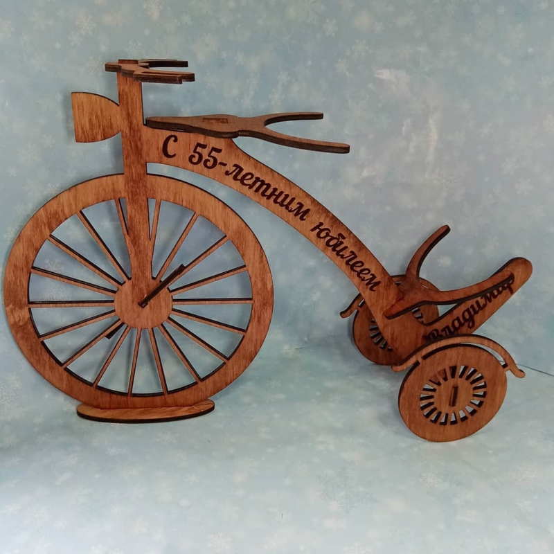 طرح جا لیوانی دوچرخه مناسب برای استفاده در دستگاه های cnc چوب و cnc لیزر - laser cut bicycle wine rack cdr file