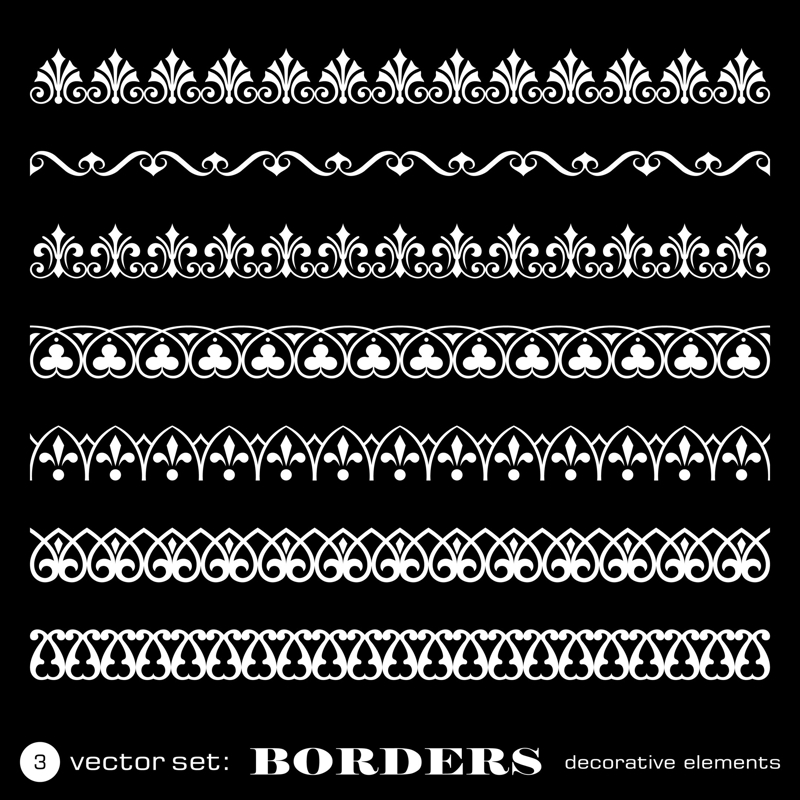 طرح حاشیه‌های تزئینی زینتی مناسب برای استفاده در دستگاه های cnc چوب و cnc لیزر - decorative ornamental borders eps file