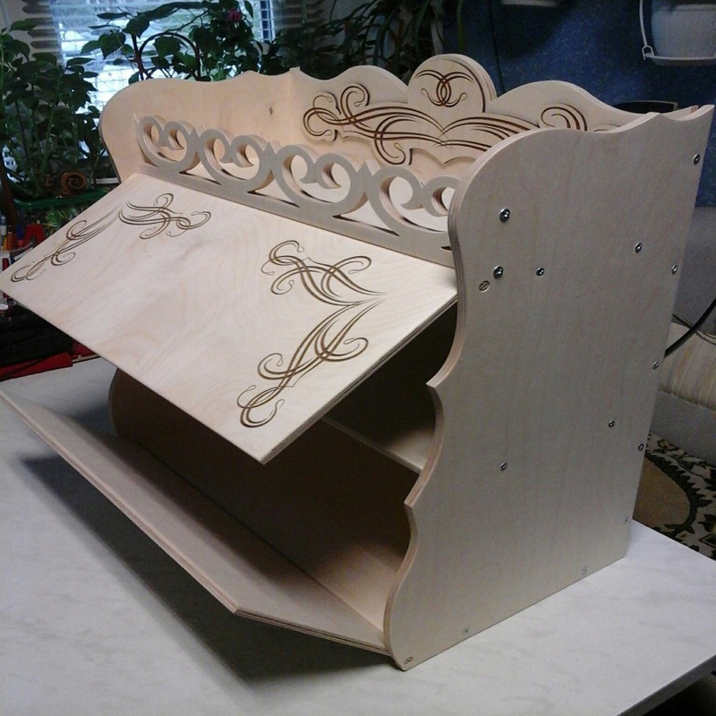 طرح جعبه نان مناسب برای استفاده در دستگاه های cnc چوب و cnc لیزر - laser cut bread box cdr file