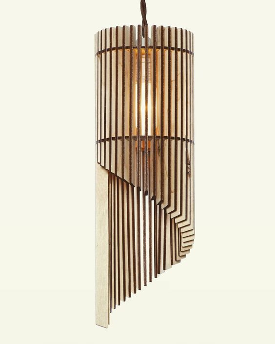 طرح چراغ سه لایی مناسب برای استفاده در دستگاه های cnc چوب و cnc لیزر - plywood lamp cdr file