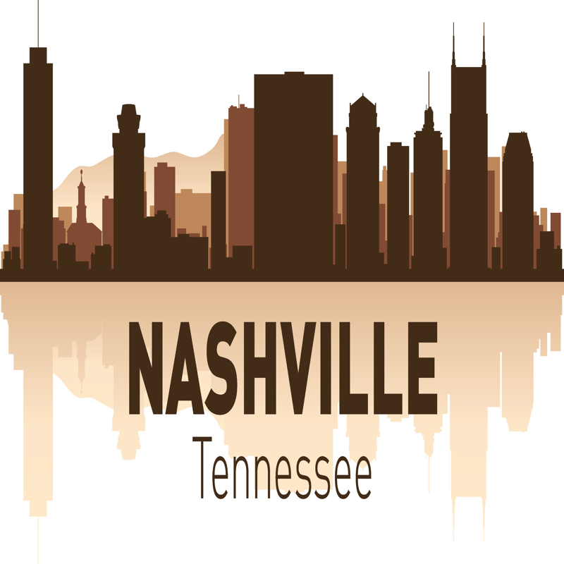 طرح آسمان نشویل مناسب برای استفاده در دستگاه های cnc چوب و cnc لیزر - nashville skyline cdr file
