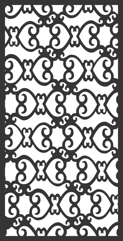طرح حفاظ پنجره فانتزی مناسب برای استفاده در دستگاه های cnc چوب و cnc لیزر - window grill fancy design cdr file