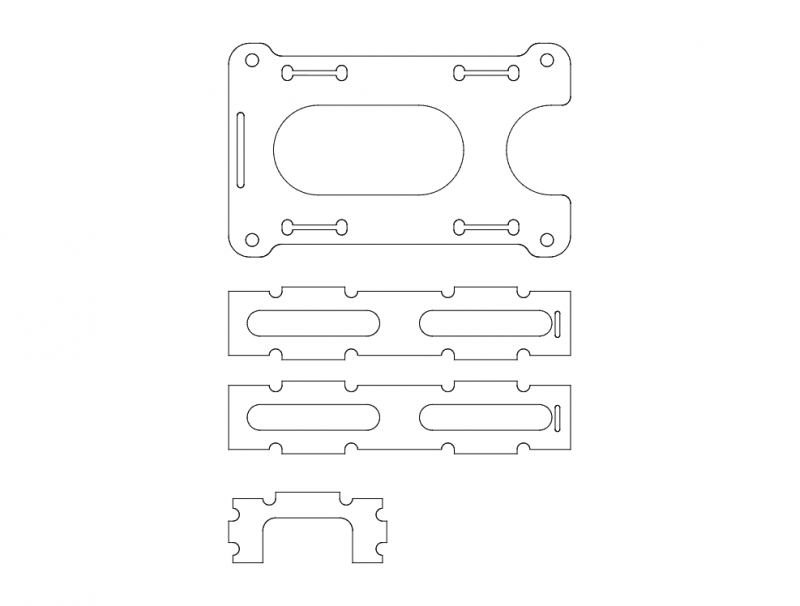 طرح 1 میلی‌متر قاب پیشگام کربن چیدمان مناسب برای استفاده در دستگاه های cnc چوب و cnc لیزر - Design and vector for CNC machine