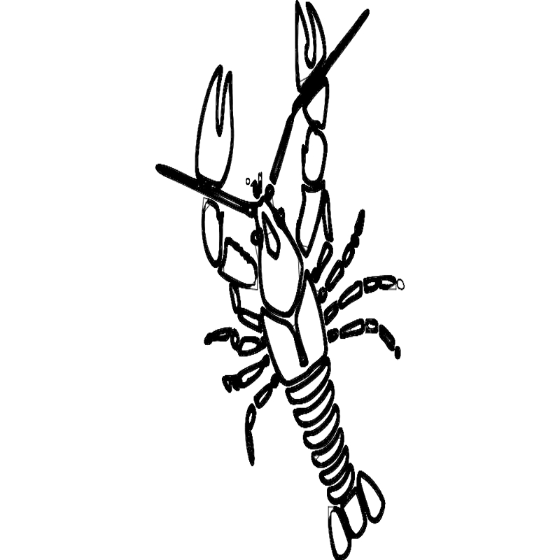 طرح خرچنگ مناسب برای استفاده در دستگاه های cnc چوب و cnc لیزر - crawfish dxf file