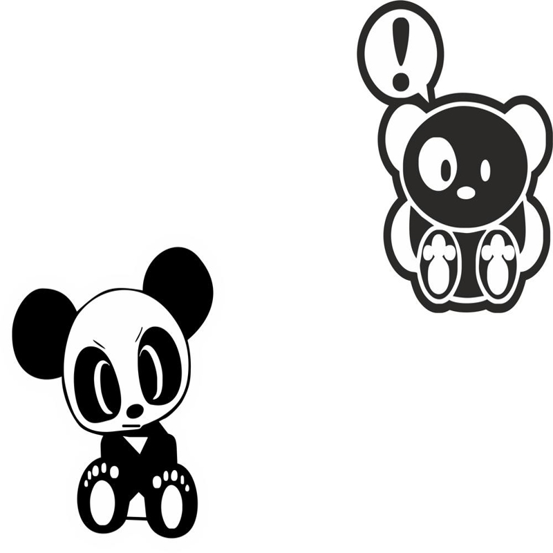 طرح وکتور استیکر پاندای تیم jdm مناسب برای استفاده در دستگاه های cnc چوب و cnc لیزر - jdm team panda sticker vector cdr file