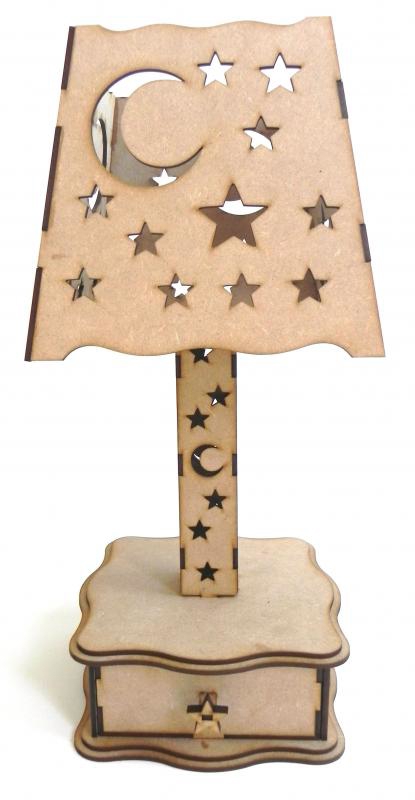 طرح پایه چراغ مناسب برای استفاده در دستگاه های cnc چوب و cnc لیزر - lamp stand laser cut cdr file