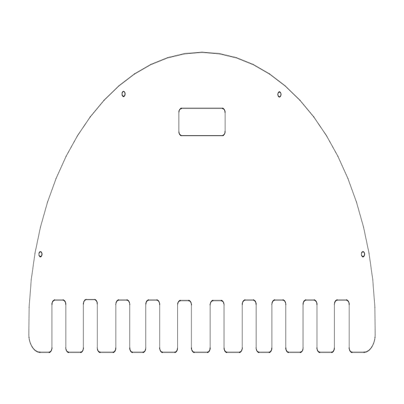 طرح قفسه خفاش مناسب برای استفاده در دستگاه های cnc چوب و cnc لیزر - bat rack dxf file
