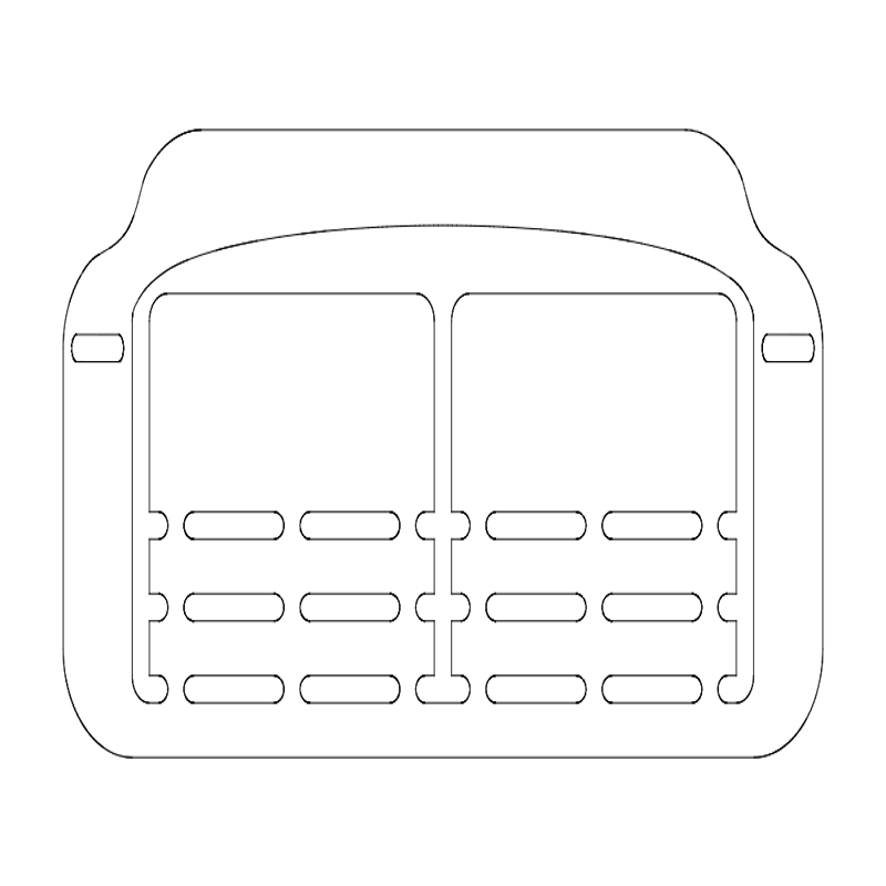 طرح پایه کارت ویزیت مناسب برای استفاده در دستگاه های cnc چوب و cnc لیزر - business card base dxf file