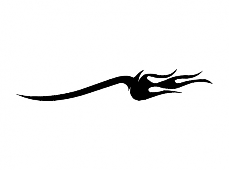 طرح شعله مناسب برای استفاده در دستگاه های cnc چوب و cnc لیزر - flame dxf file