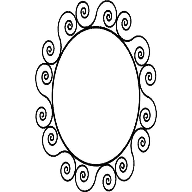 طرح قاب گرد آهنی مناسب برای استفاده در دستگاه های cnc چوب و cnc لیزر - ironwork round frame dxf file