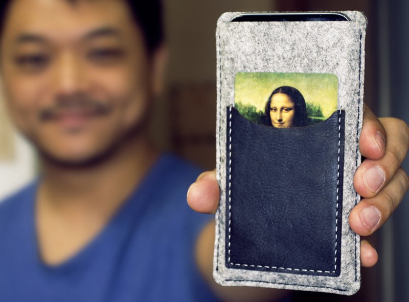 طرح قاب آیفون نمدی و چرمی مناسب برای استفاده در دستگاه های cnc چوب و cnc لیزر - laser cut felt and leather iphone cover