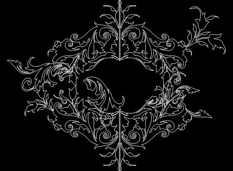 طرح 0083 مناسب برای استفاده در دستگاه های cnc چوب و cnc لیزر - design 0083 dxf file