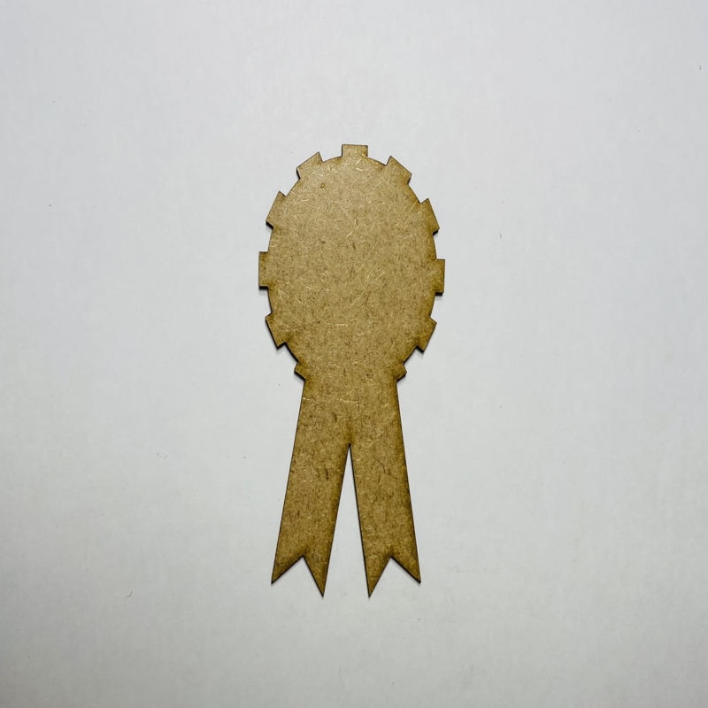 طرح روبان جایزه طرح چوب ناتمام مناسب برای استفاده در دستگاه های cnc چوب و cnc لیزر - laser cut award ribbon shape unfinished wood craft cutout cdr file