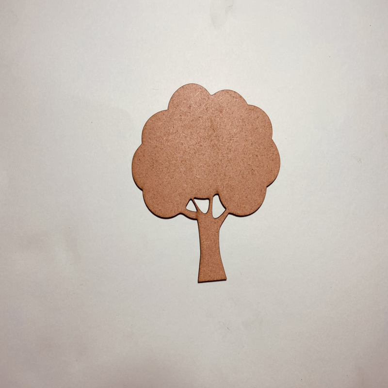 طرح برش درخت چوبی ناتمام برای لیزر مناسب برای استفاده در دستگاه های cnc چوب و cnc لیزر - laser cut unfinished wood tree cutout cdr file