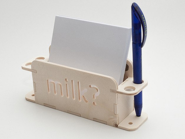 طرح جا خودکاری و کارت یادداشت مناسب برای استفاده در دستگاه های cnc چوب و cnc لیزر - pens and card notes holder dxf file