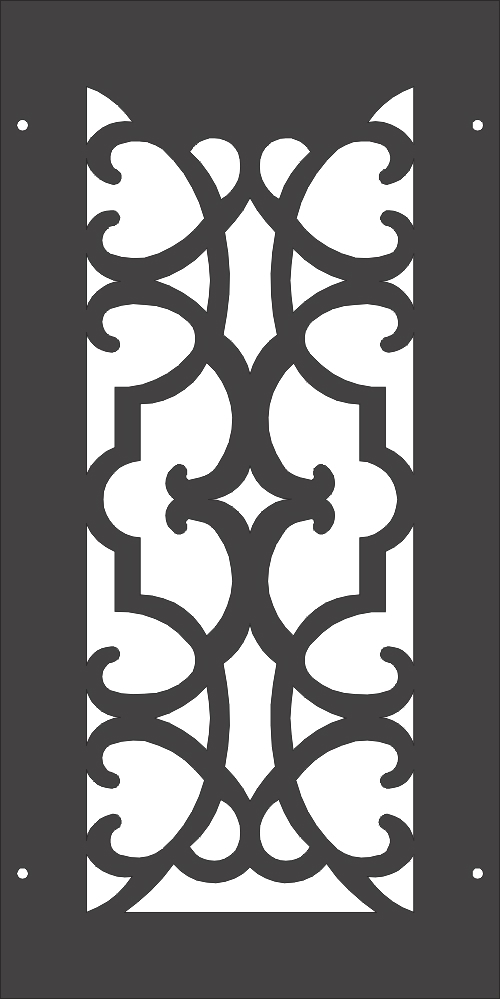 طرح رنسانس مناسب برای استفاده در دستگاه های cnc چوب و cnc لیزر - renaissance pattern dxf file