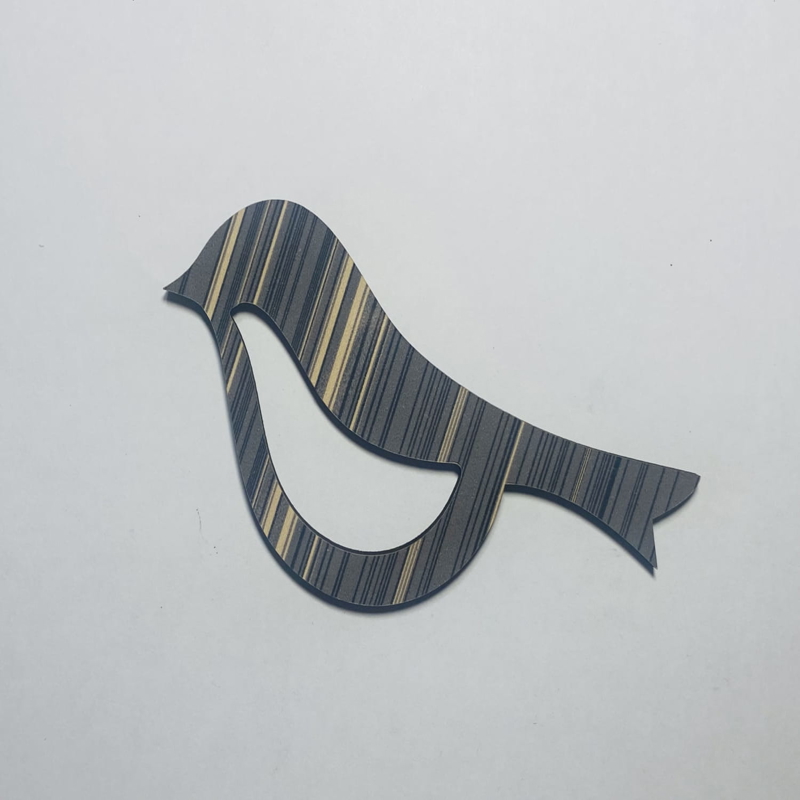 طرح پرنده چوبی ناتمام مناسب برای استفاده در دستگاه های cnc چوب و cnc لیزر - laser cut wood bird unfinished cutout shape cdr file