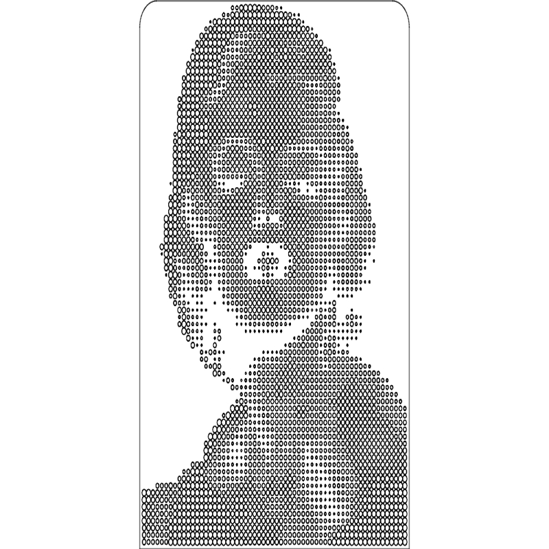 طرح مرلین مونرو مناسب برای استفاده در دستگاه های cnc چوب و cnc لیزر - marilyn monroe dxf file