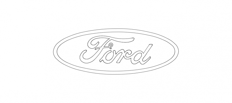 طرح فورد مناسب برای استفاده در دستگاه های cnc چوب و cnc لیزر - ford dxf file