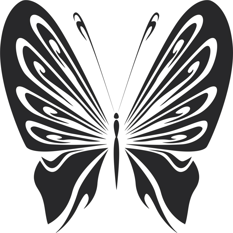 طرح شابلون پروانه قدیمی مناسب برای استفاده در دستگاه های cnc چوب و cnc لیزر - vintage butterfly stencils cdr file