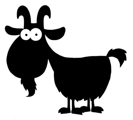 طرح وکتور طرح هنری سیلوئت بز مناسب برای استفاده در دستگاه های cnc چوب و cnc لیزر - goat silhouette vector art dxf file