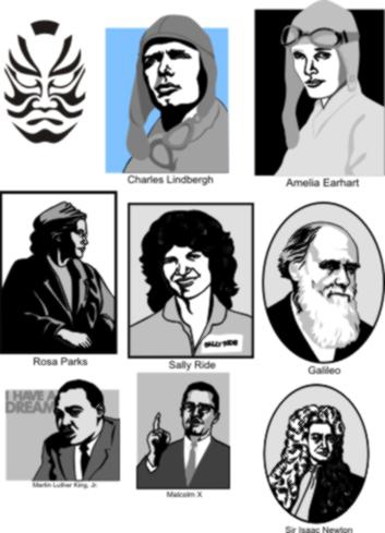 طرح پرتره مناسب برای استفاده در دستگاه های cnc چوب و cnc لیزر - portraits cdr file