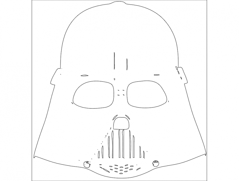 طرح جنگ ستارگان ۲ مناسب برای استفاده در دستگاه های cnc چوب و cnc لیزر - star wars 2 dxf file
