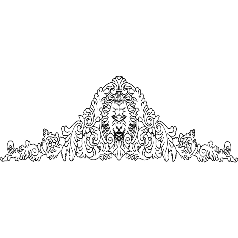 طرح شیر مناسب برای استفاده در دستگاه های cnc چوب و cnc لیزر - lion dxf file