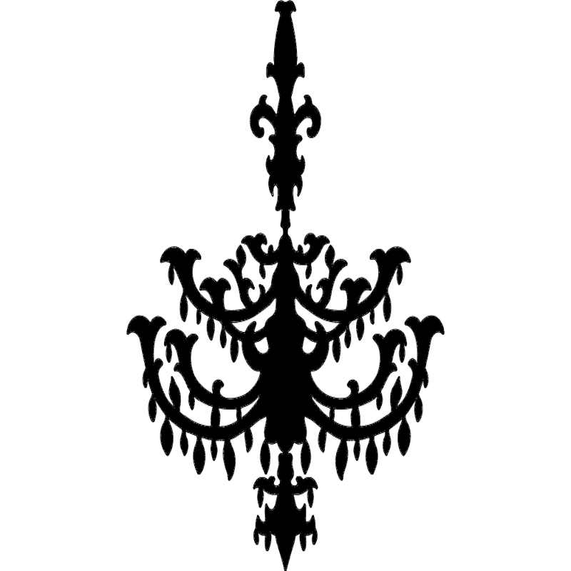 طرح لوستر مناسب برای استفاده در دستگاه های cnc چوب و cnc لیزر - chandelier dxf file
