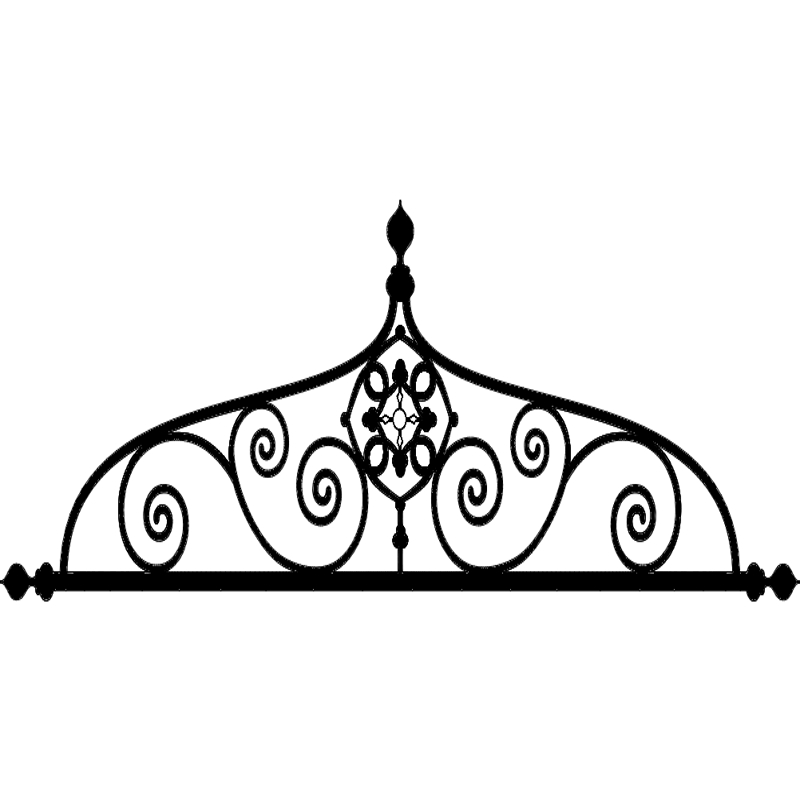 طرح طاق آهنی مناسب برای استفاده در دستگاه های cnc چوب و cnc لیزر - ironwork arch design dxf file