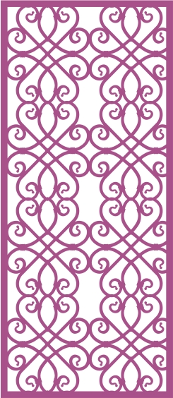 طرح پنل وکتور بدون درز شماره ۲۹۲ مناسب برای استفاده در دستگاه های cnc چوب و cnc لیزر - laser cut vector panel seamless 292 cdr file