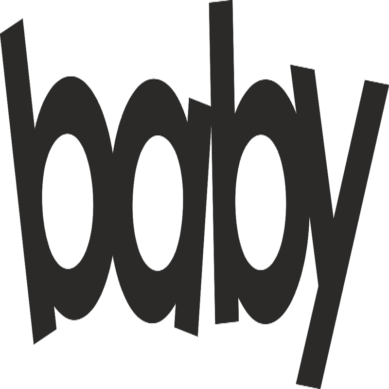 طرح فایل وکتور اسم کودک مناسب برای استفاده در دستگاه های cnc چوب و cnc لیزر - baby name vector dxf file