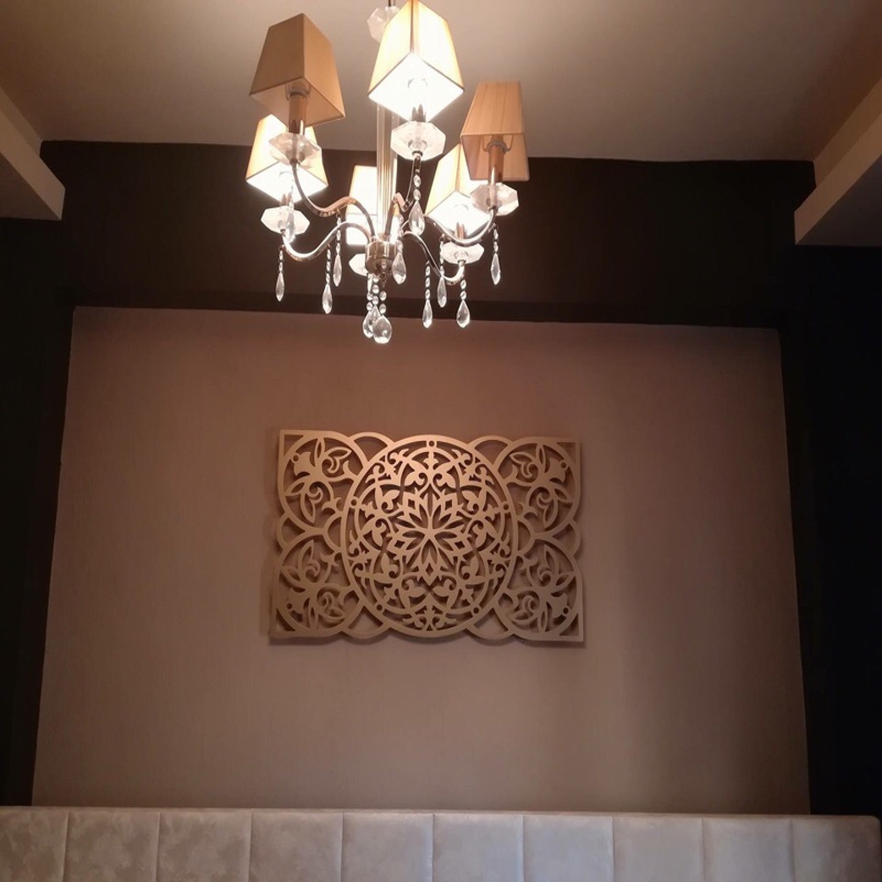 طرح هنری دیواری مناسب برای استفاده در دستگاه های cnc چوب و cnc لیزر - laser cut wall art cdr file