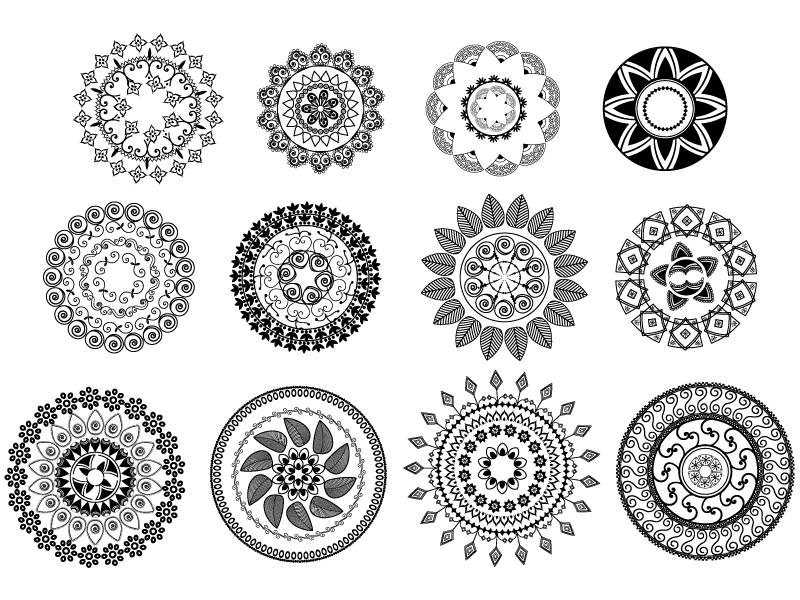 طرح مجموعه نقش سنت کلاسیک وکتور مناسب برای استفاده در دستگاه های cnc چوب و cnc لیزر - classical tradition pattern vector set eps file
