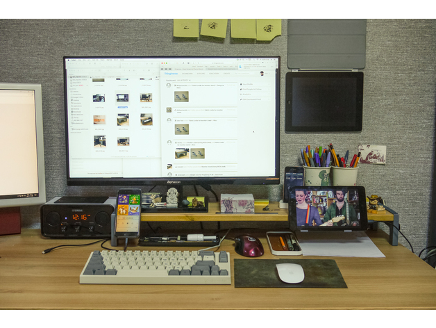 طرح پایه مانیتور مناسب برای استفاده در دستگاه های cnc چوب و cnc لیزر - monitor stand laser cut cdr file