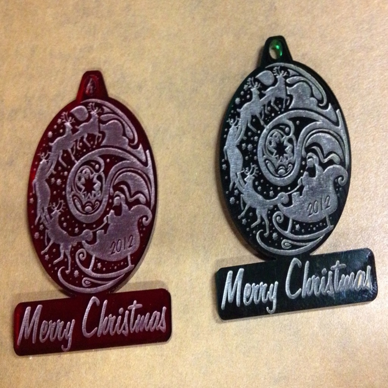 طرح کریسمس با طرح اکریلیک مناسب برای استفاده در دستگاه های cnc چوب و cnc لیزر - laser cut acrylic christmas ornament cdr file