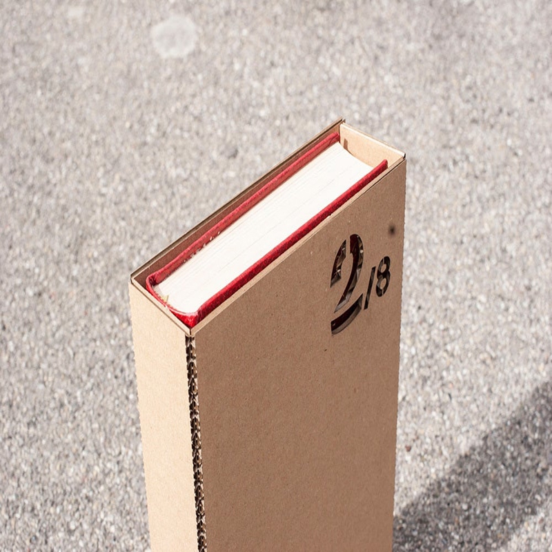 طرح جلد کتاب مناسب برای استفاده در دستگاه های cnc چوب و cnc لیزر - laser cut book slipcase dxf file