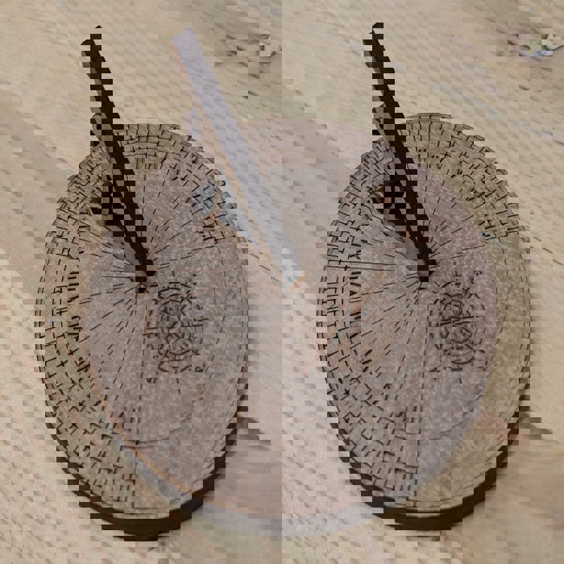 طرح ساعت آفتابی مناسب برای استفاده در دستگاه های cnc چوب و cnc لیزر - laser cut sundial cdr file