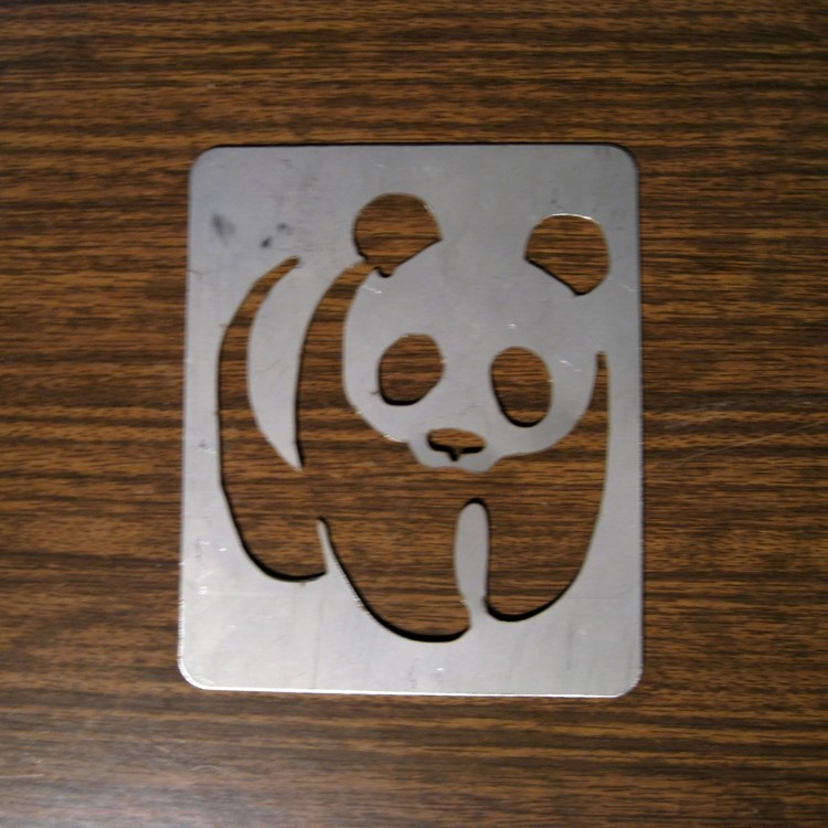 طرح پاندای wwf مناسب برای استفاده در دستگاه های cnc چوب و cnc لیزر - laser cut wwf panda cdr file